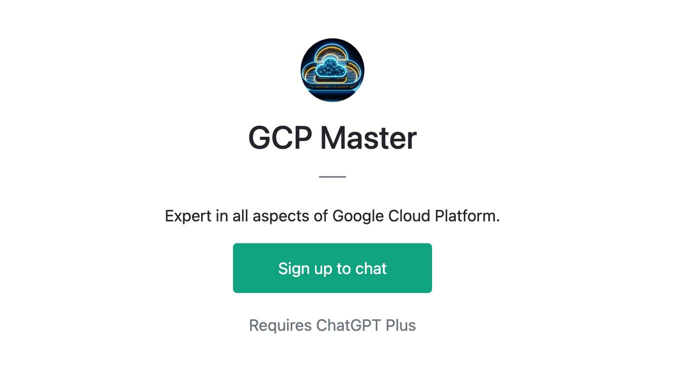 GCP Master Screenshot