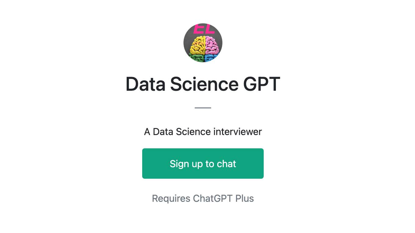 Data Science GPT Screenshot