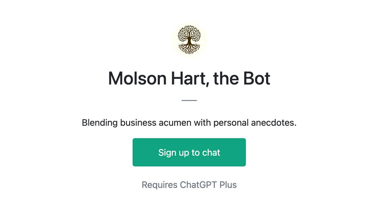 Molson Hart, the Bot Screenshot