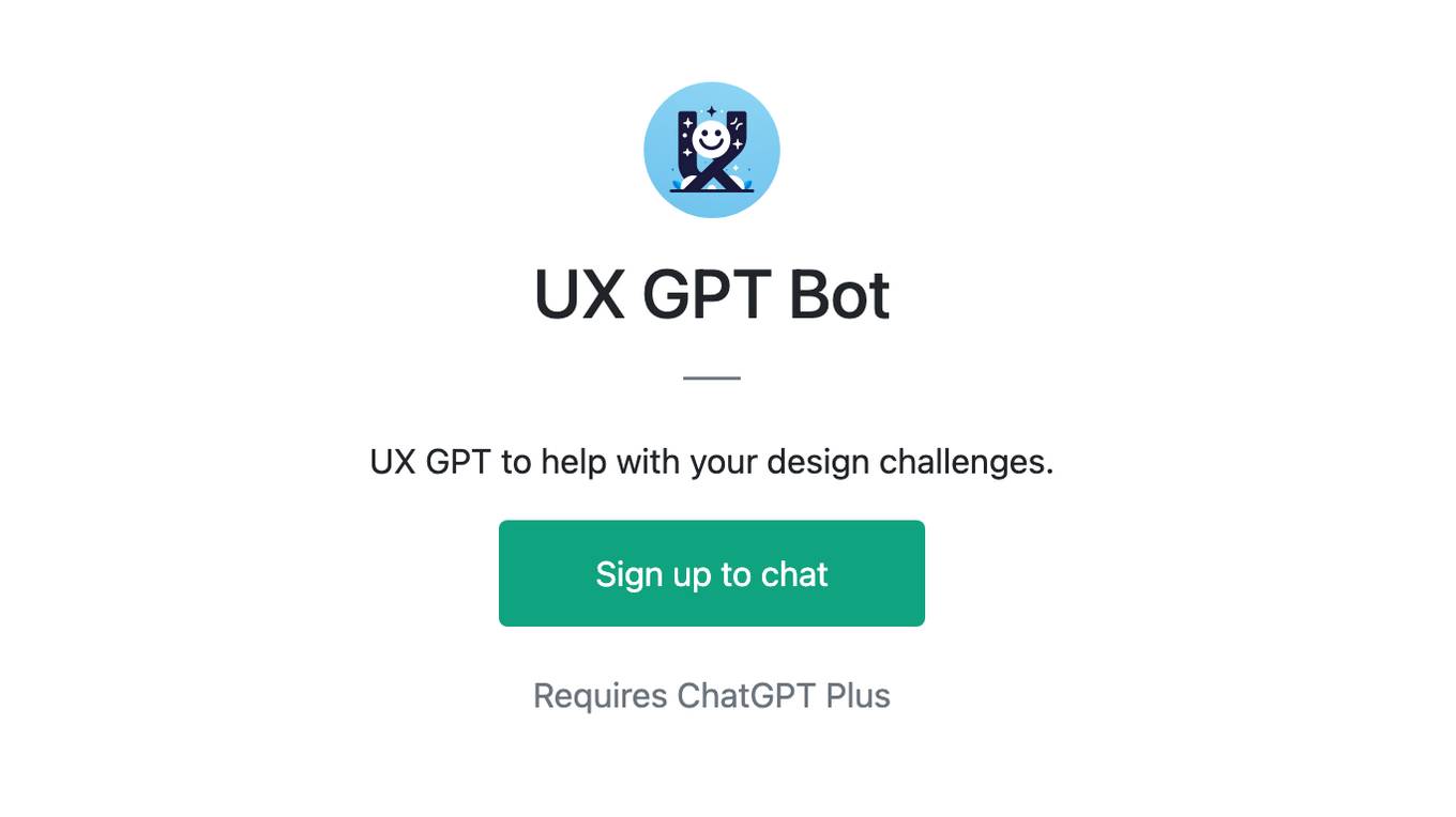 UX GPT Bot Screenshot