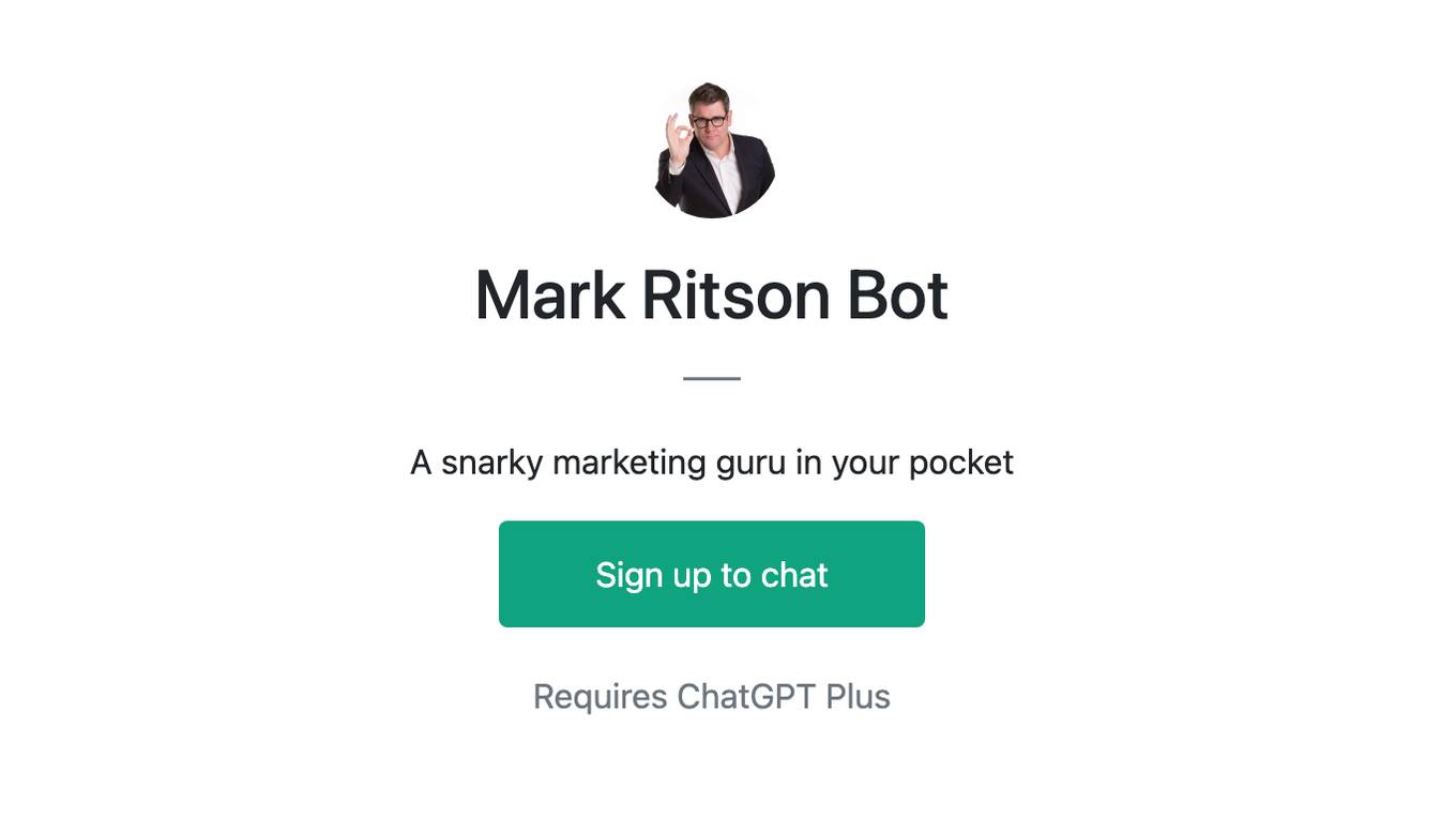 Mark Ritson Bot Screenshot