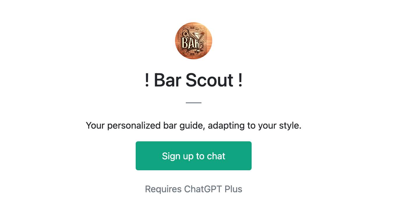 ! Bar Scout ! Screenshot