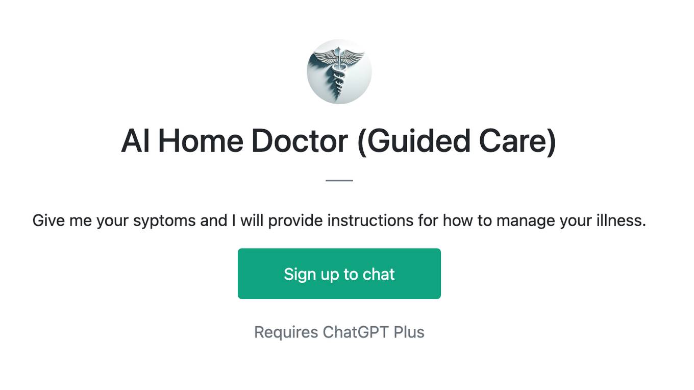 AI Home Doctor (Guided Care) Screenshot