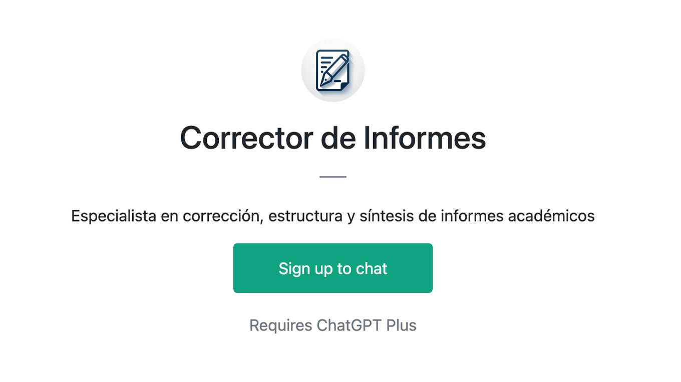 Corrector de Informes Screenshot