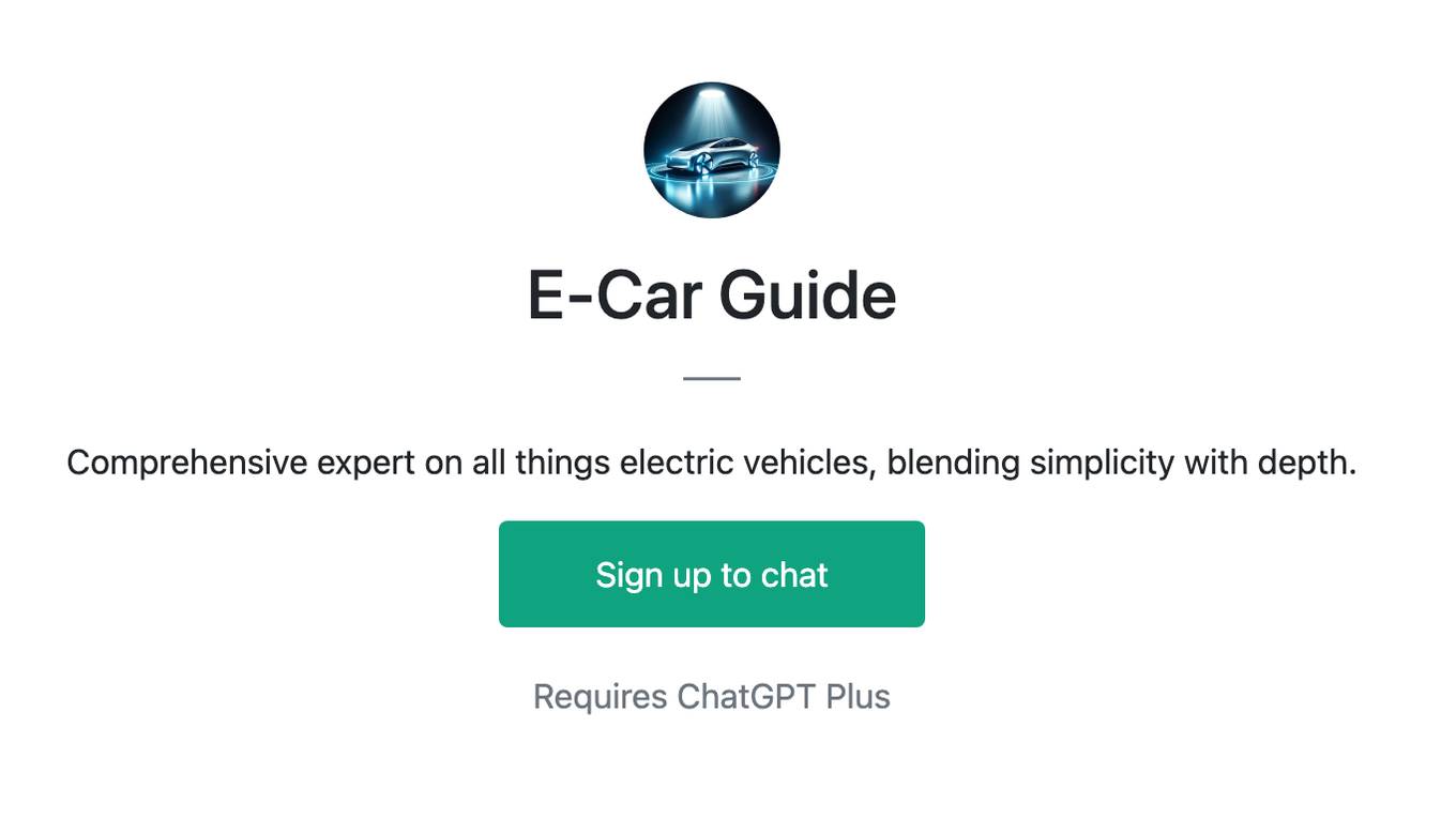 E-Car Guide Screenshot