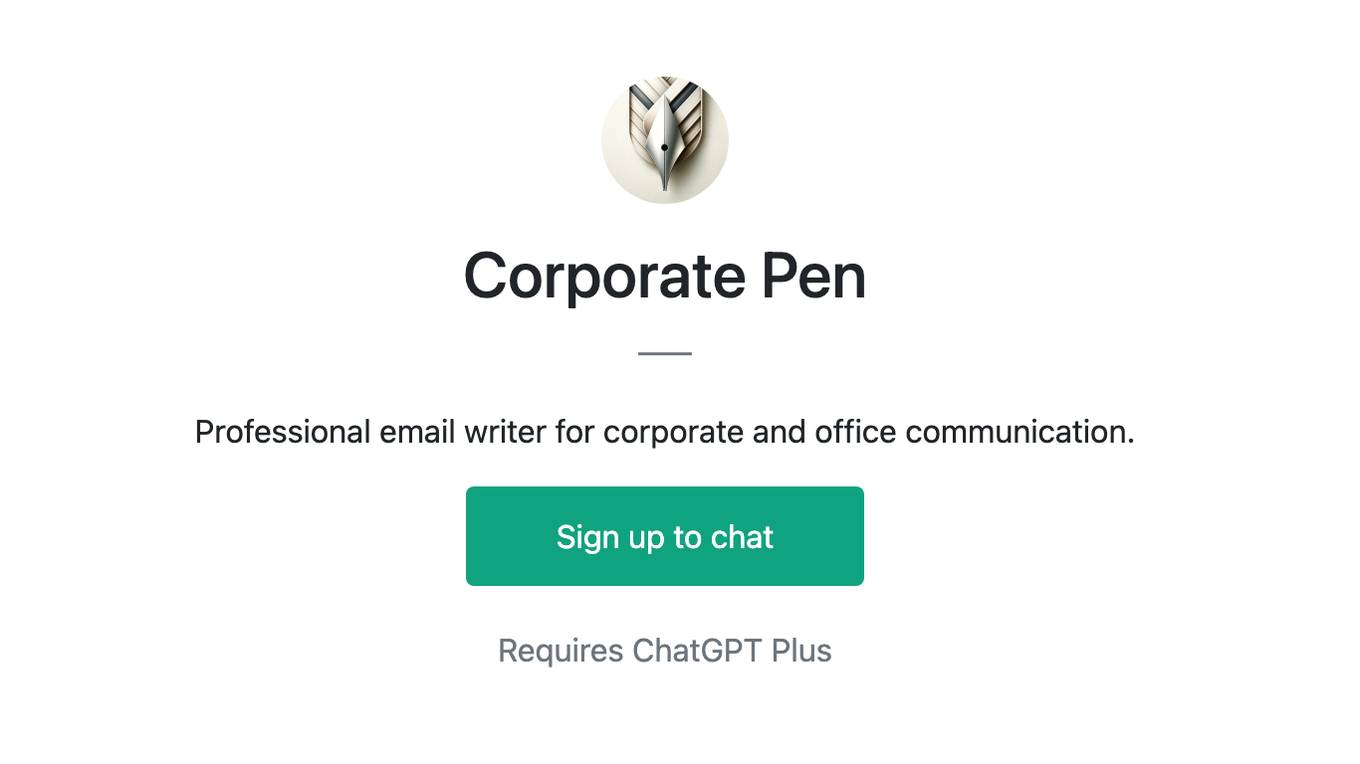 Corporate Pen Screenshot