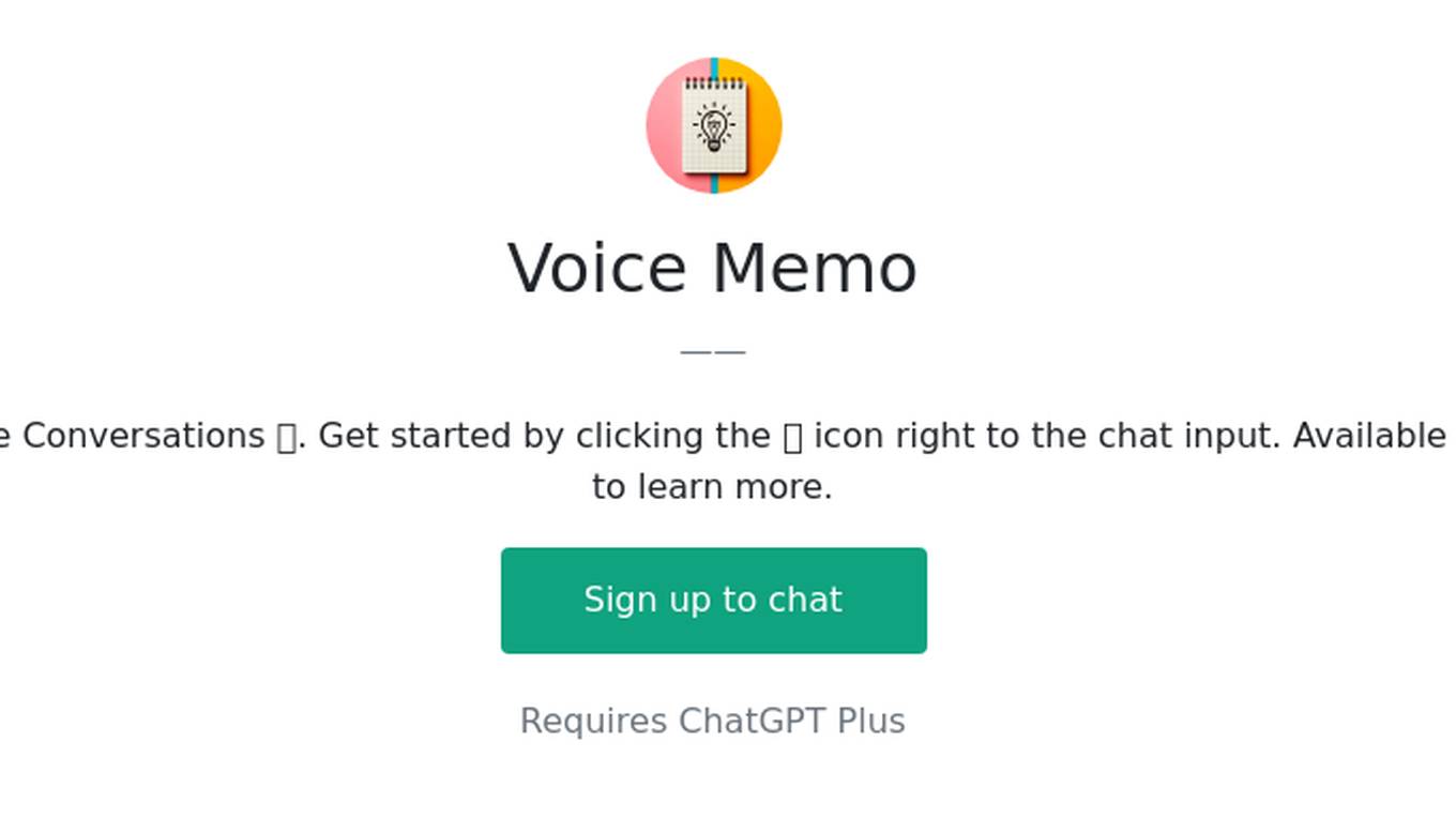 Voice Memo Screenshot