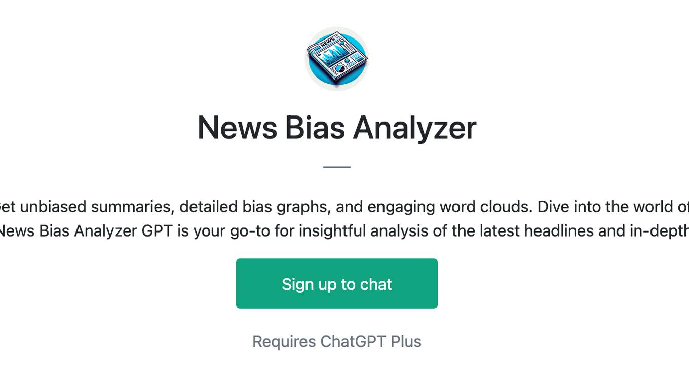 News Bias Analyzer Screenshot