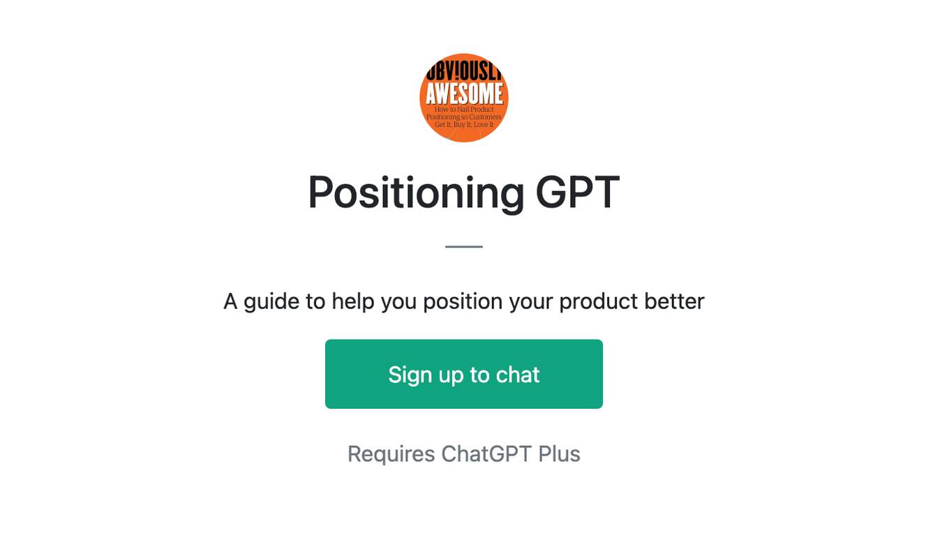 Positioning GPT Screenshot