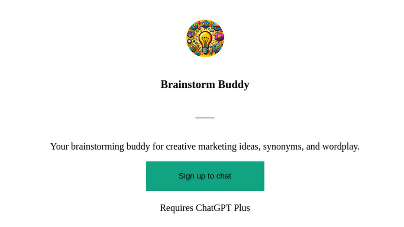 Brainstorm Buddy Screenshot