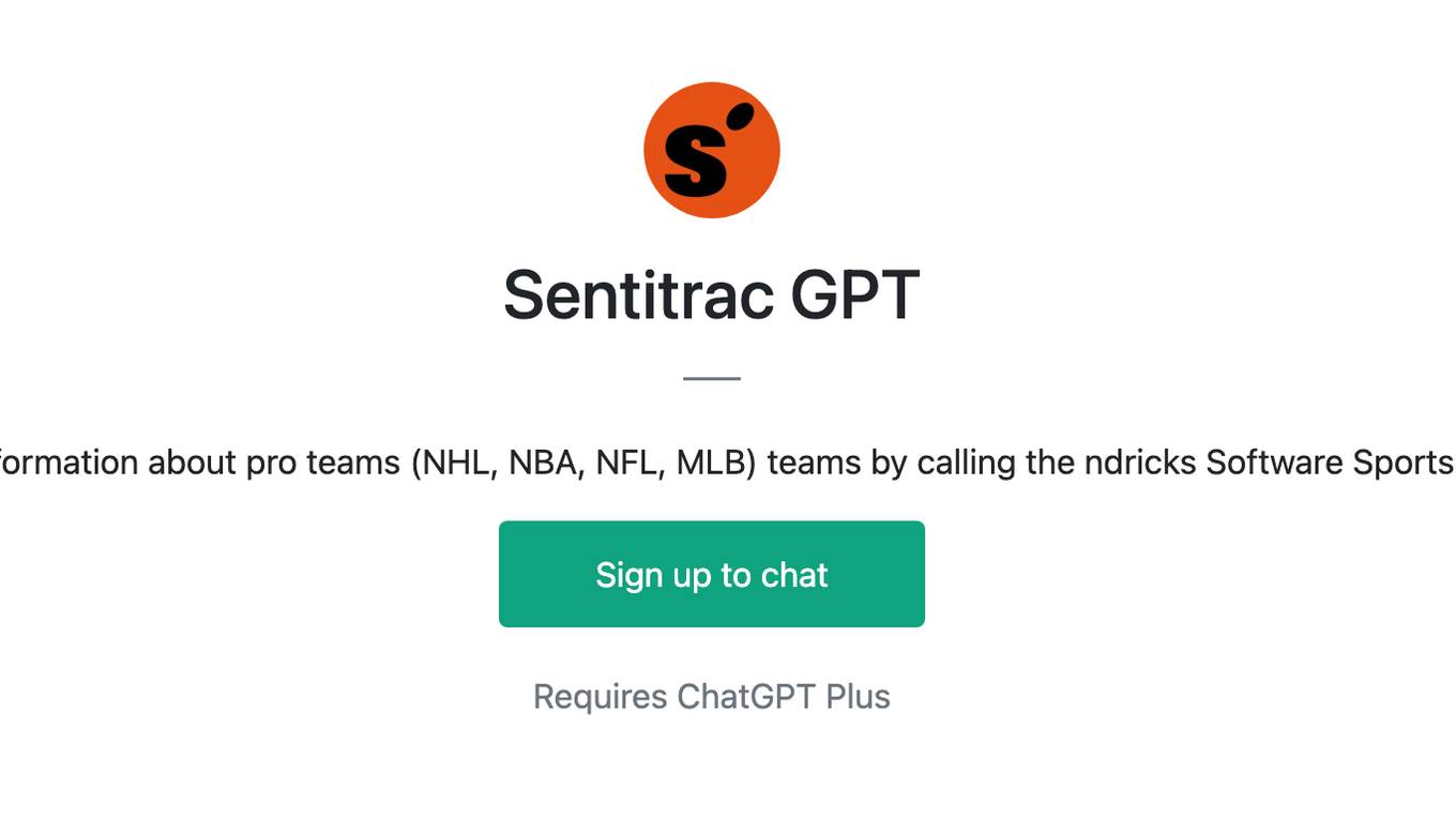 Sentitrac GPT Screenshot