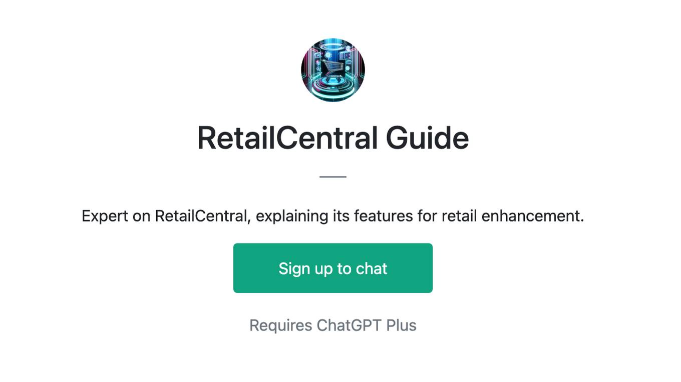 RetailCentral Guide Screenshot