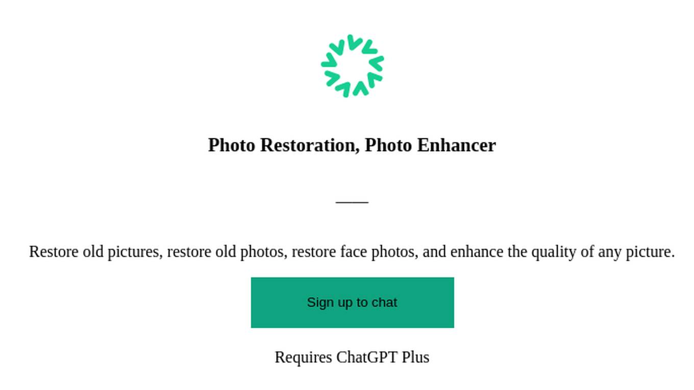 Photo Restoration, Photo Enhancer Screenshot