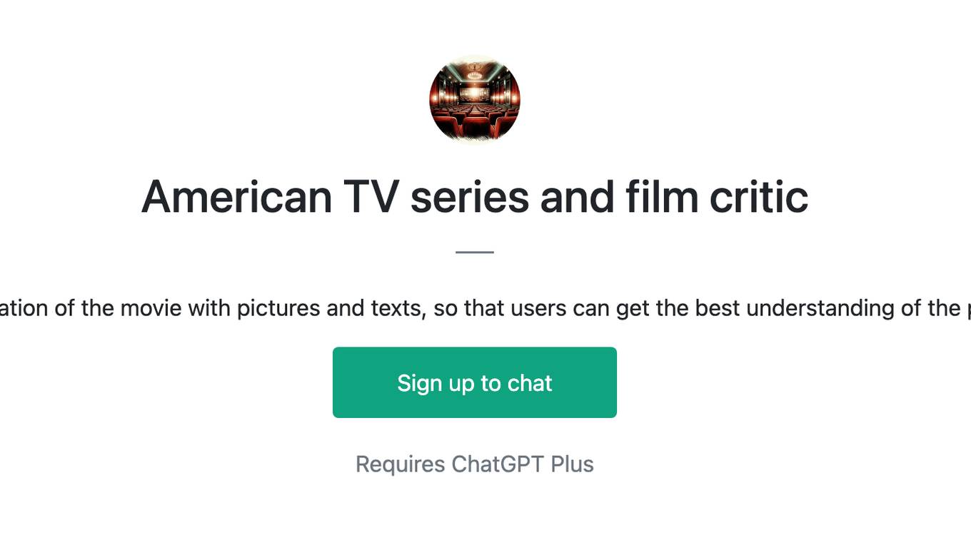 American TV series and film critic Screenshot