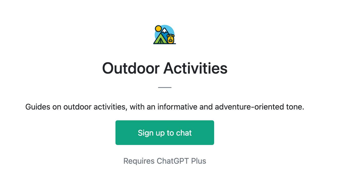 Outdoor Activities Screenshot