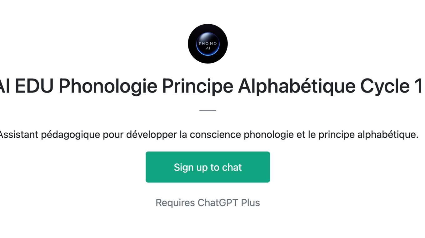 AI EDU Phonologie Principe Alphabétique Cycle 1 Screenshot