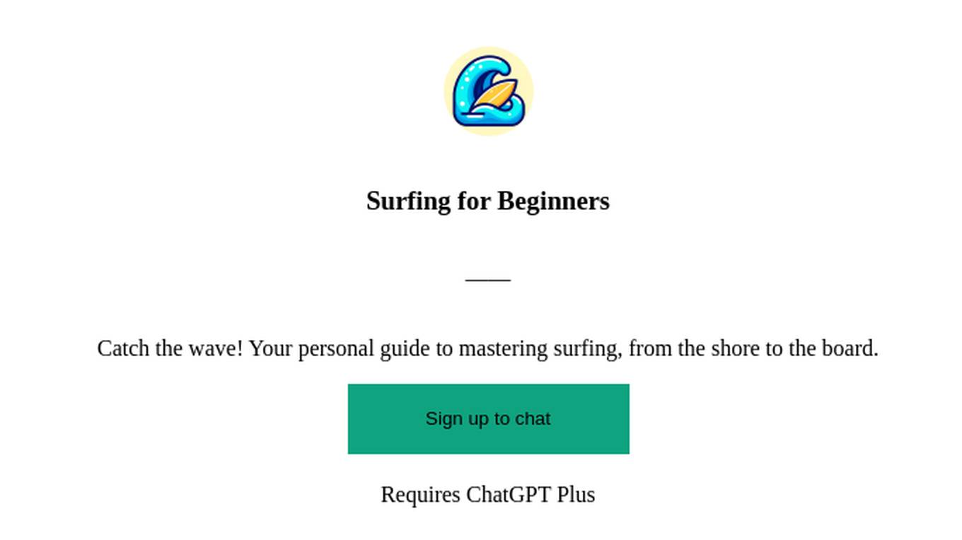 Surfing for Beginners Screenshot