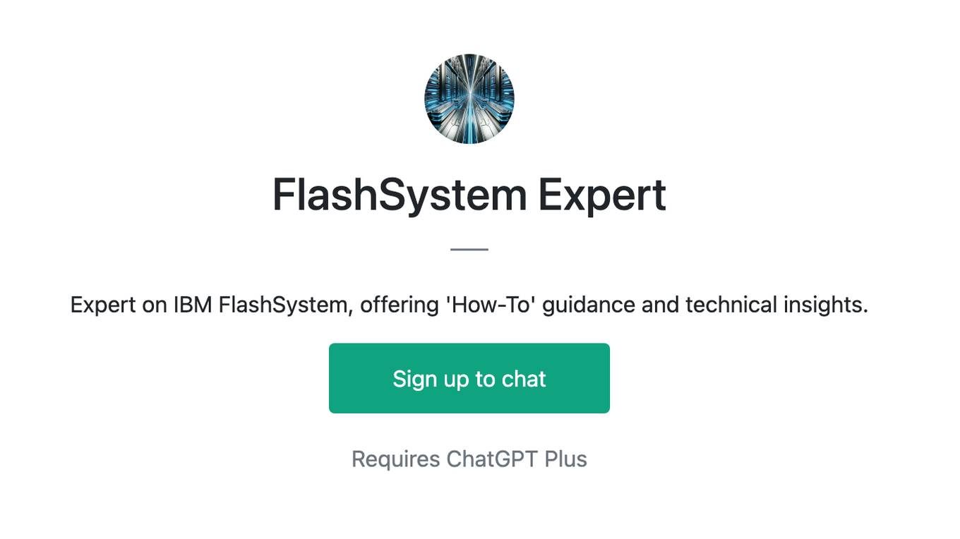 FlashSystem Expert Screenshot