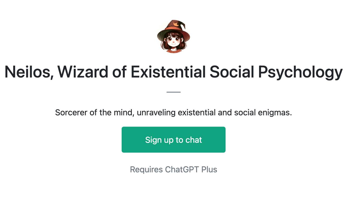 Neilos, Wizard of Existential Social Psychology Screenshot