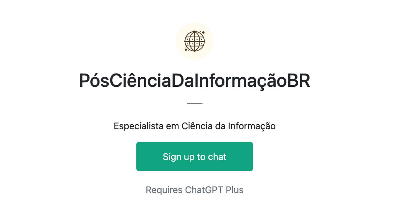 PósCiênciaDaInformaçãoBR Screenshot