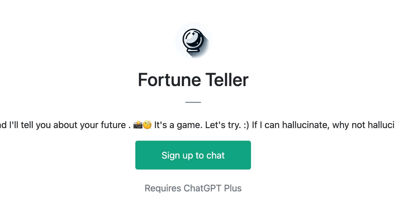 Fortune Teller Screenshot