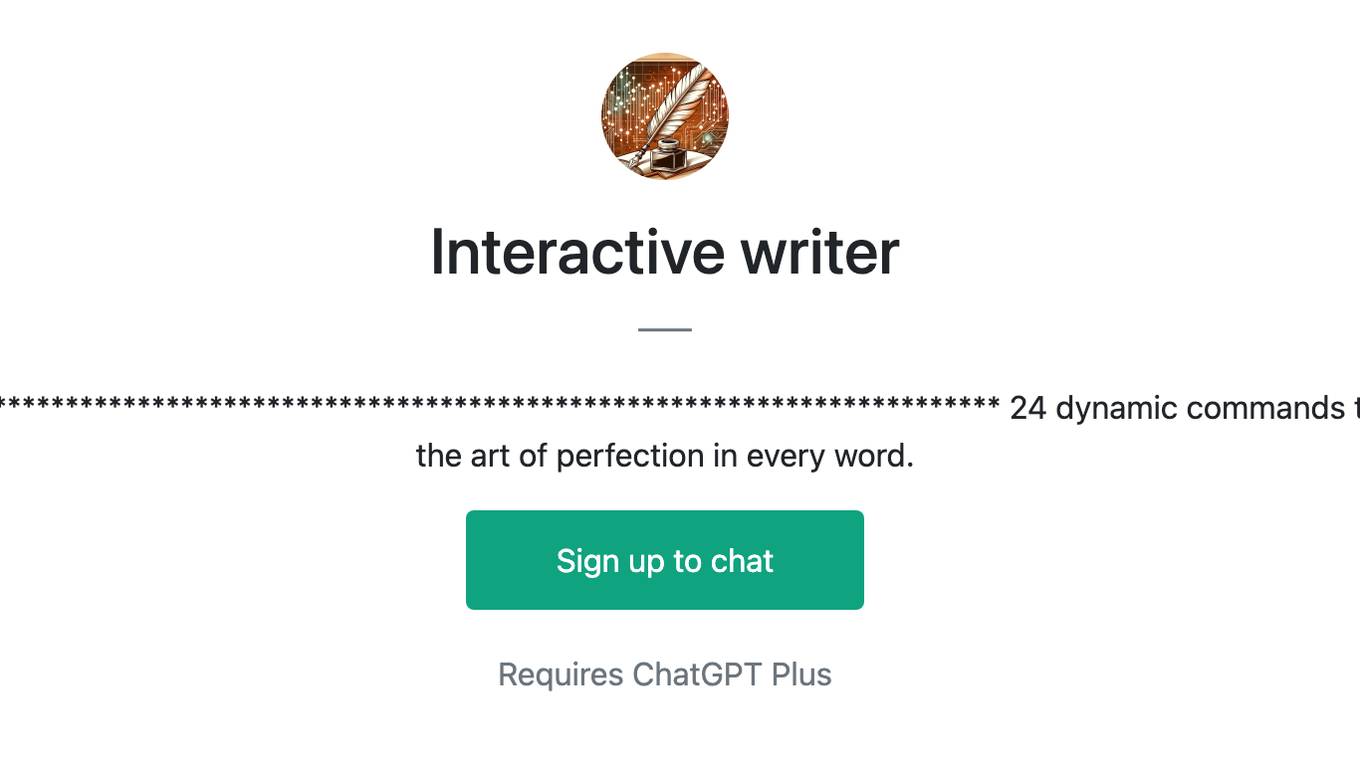 Interactive writer Screenshot