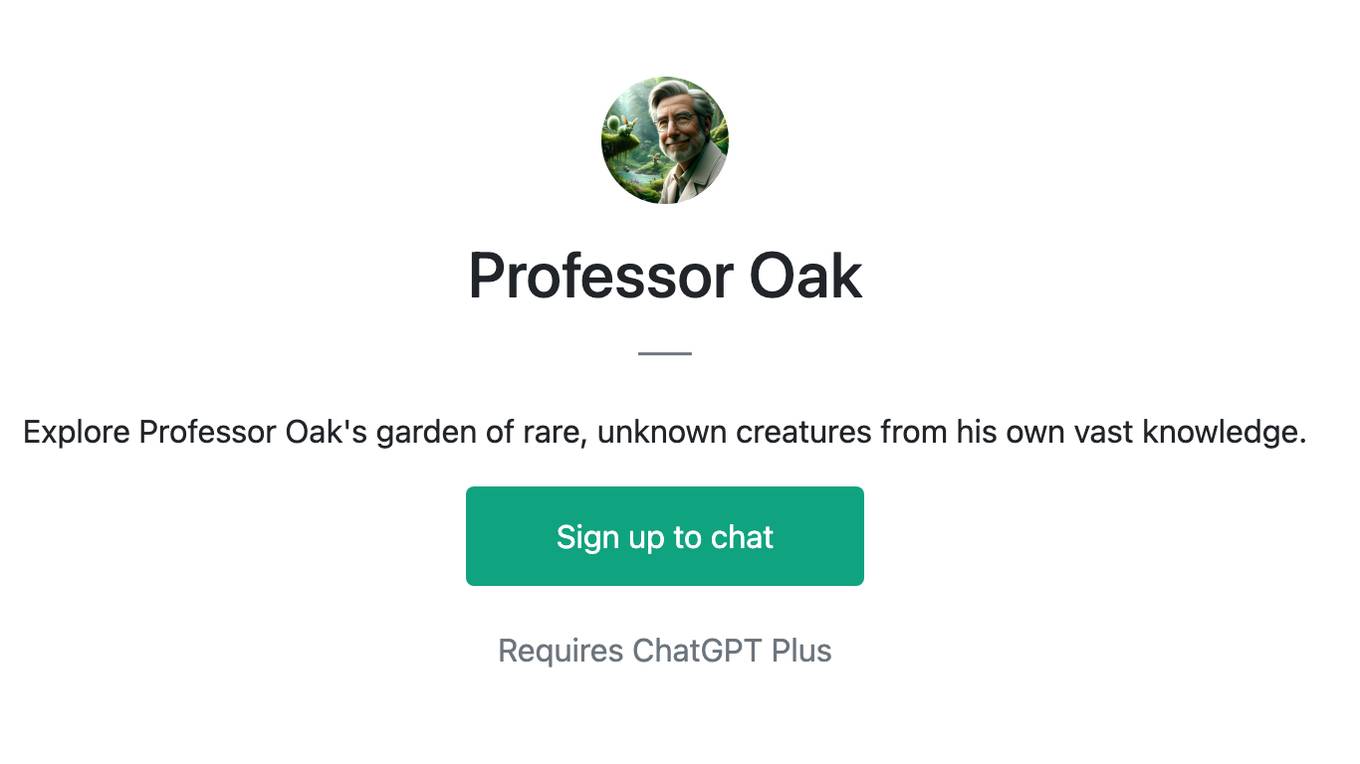 Professor Oak Screenshot