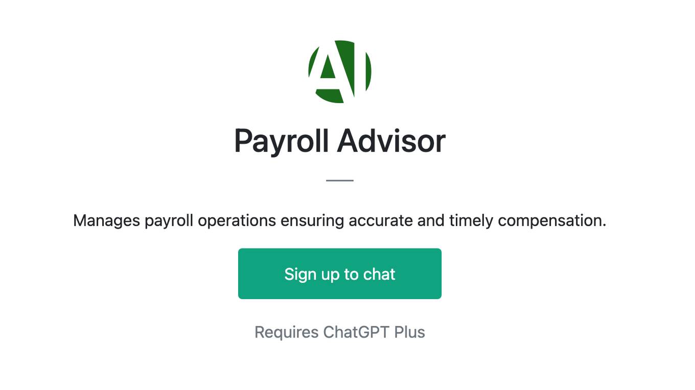 Payroll Advisor Screenshot