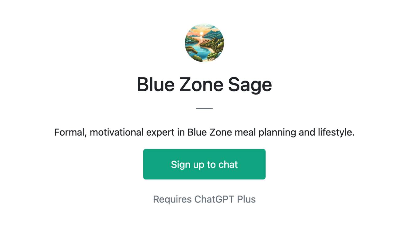 Blue Zone Sage Screenshot