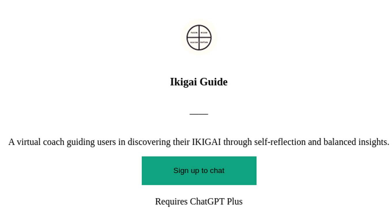 Ikigai Guide Screenshot