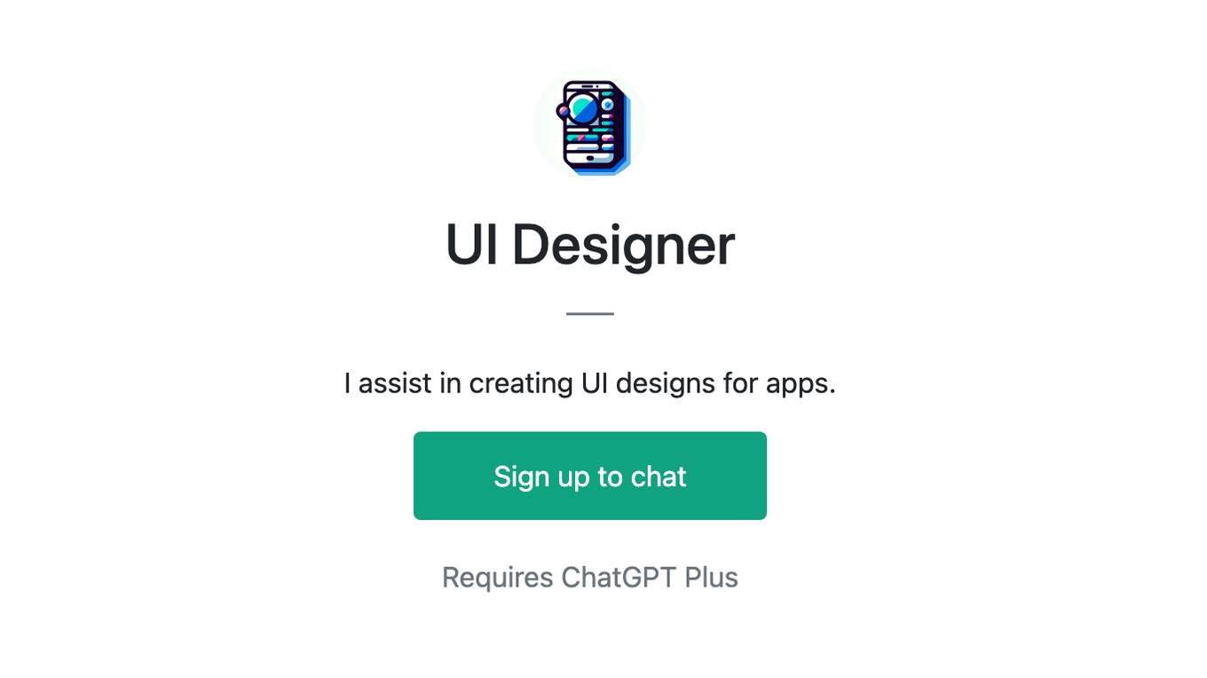 UI Designer Screenshot