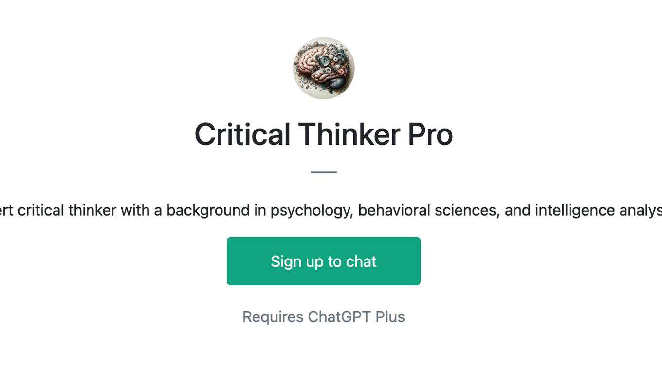 Critical Thinker Pro Screenshot