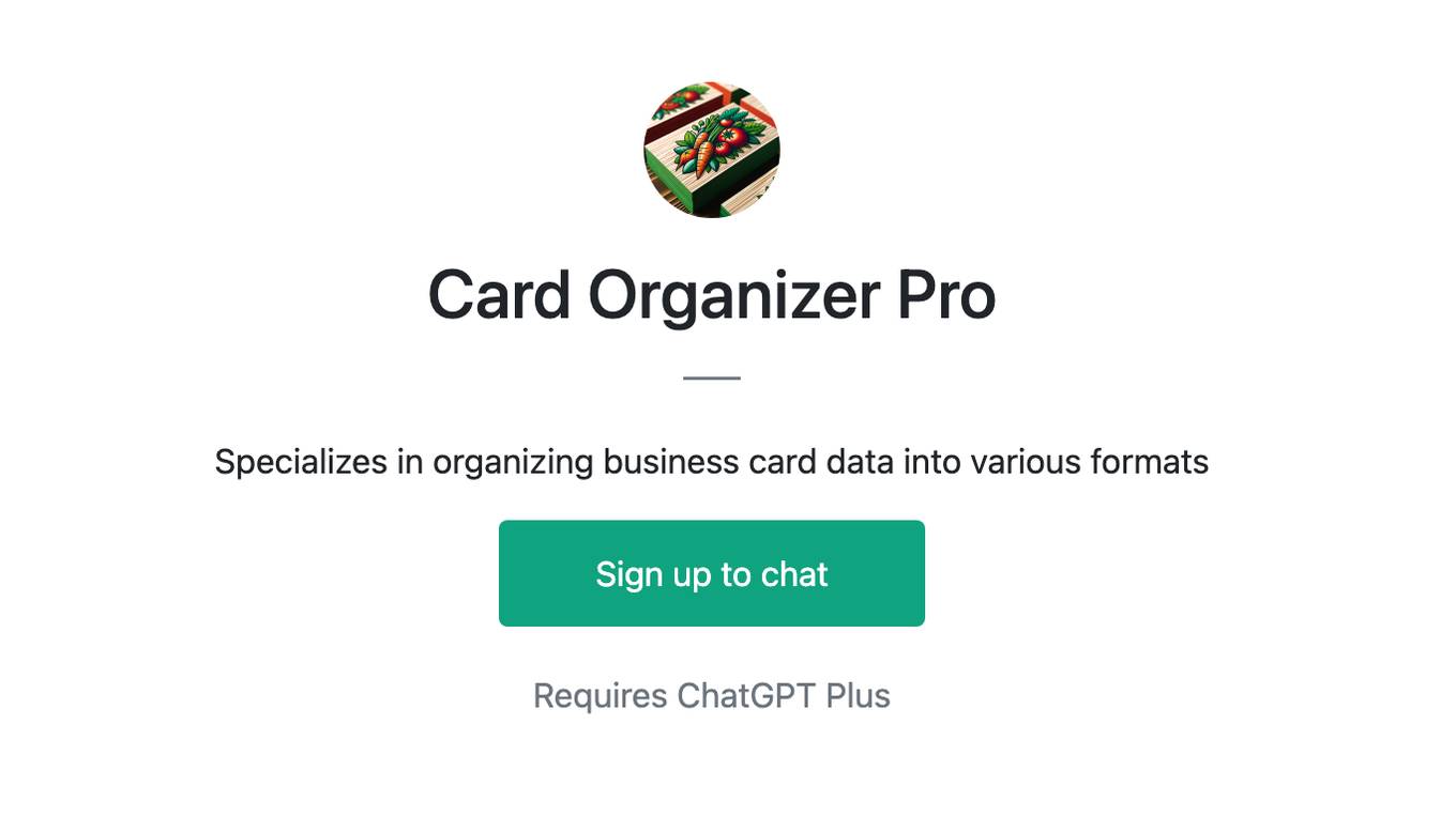 Card Organizer Pro Screenshot