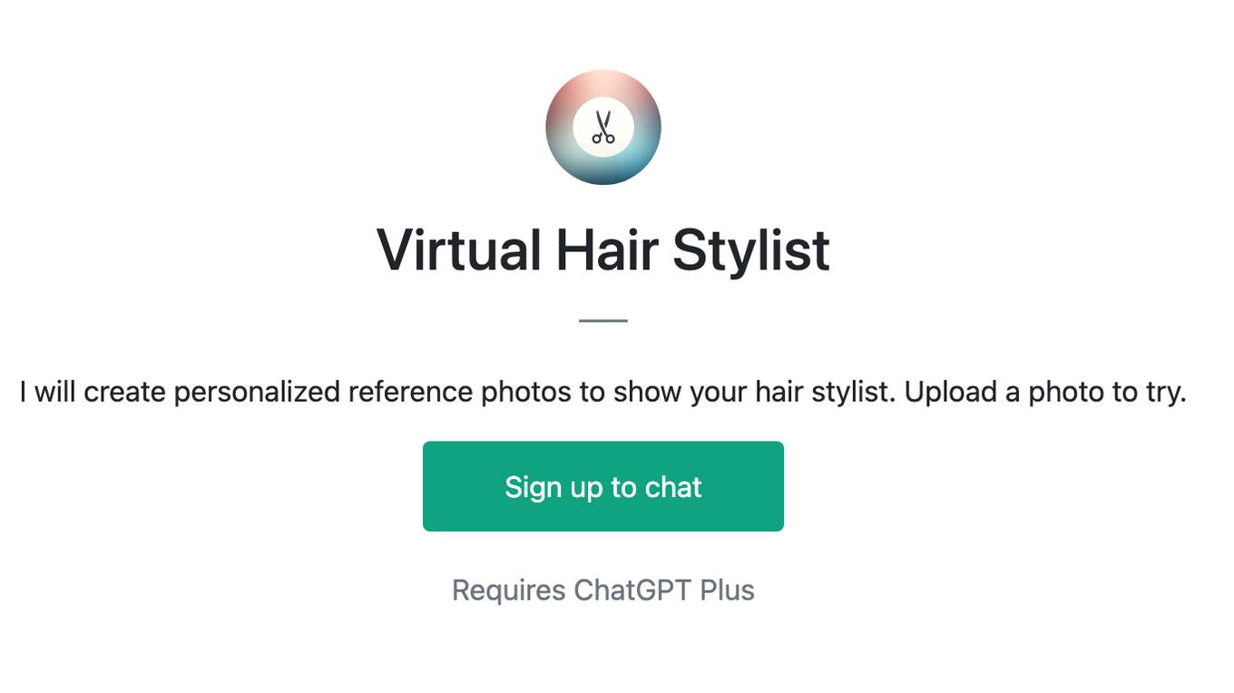 Virtual Hair Stylist Screenshot