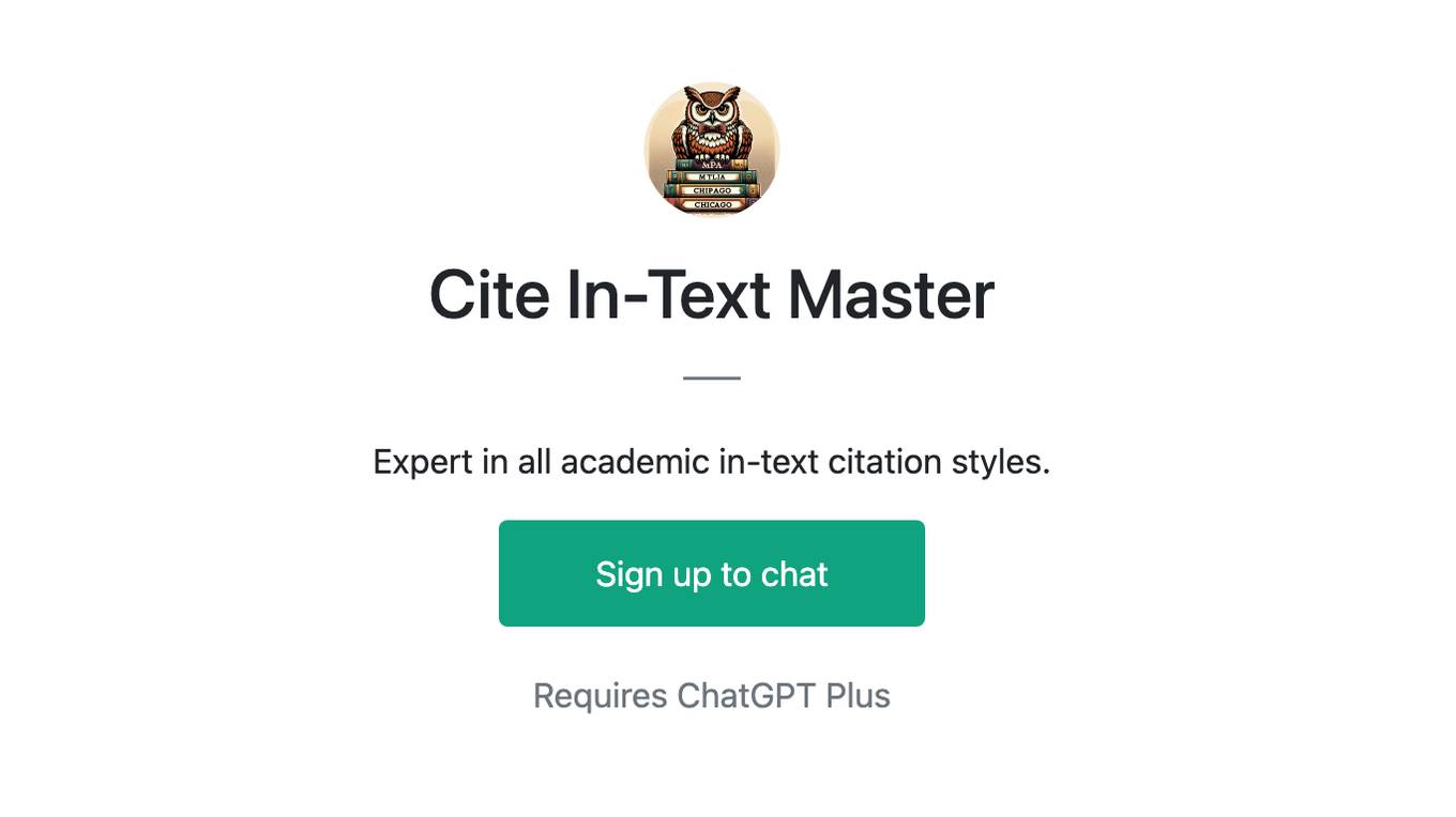 Cite In-Text Master Screenshot