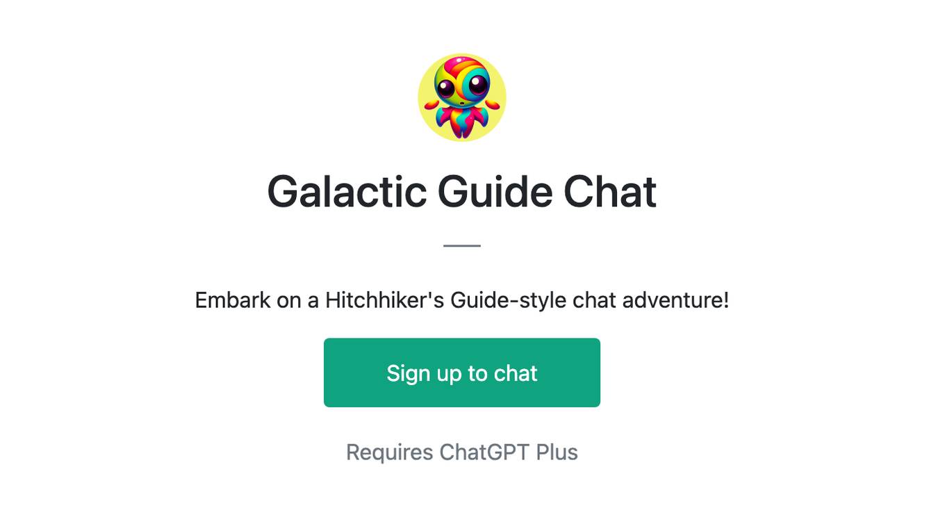 Galactic Guide Chat Screenshot