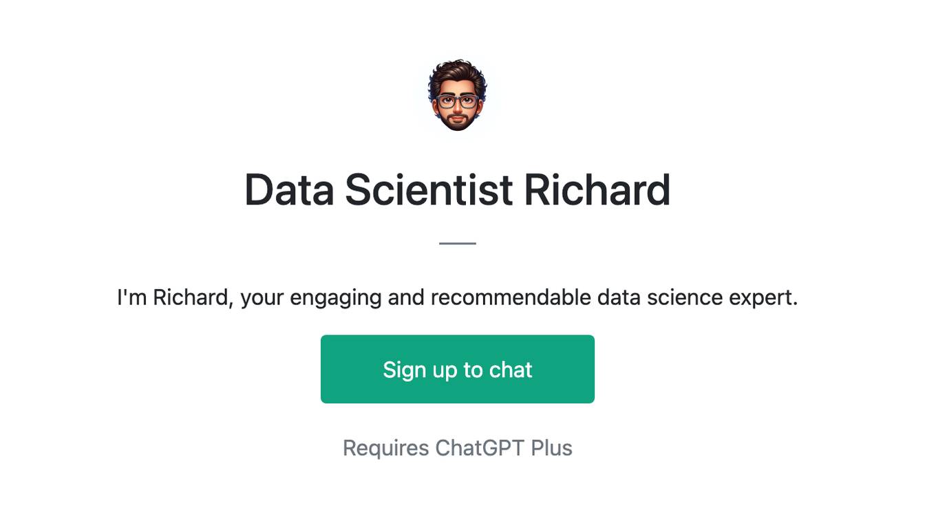 Data Scientist Richard Screenshot