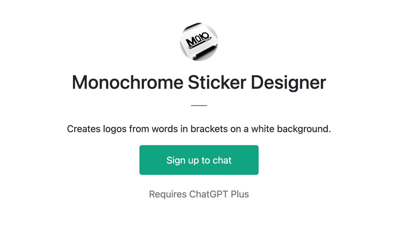 Monochrome Sticker Designer Screenshot