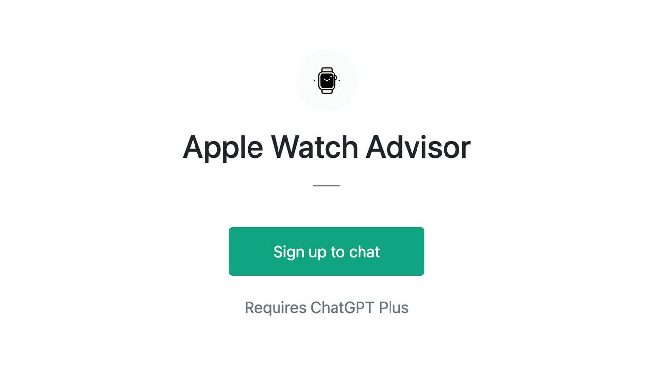 Apple Watch Advisor Screenshot