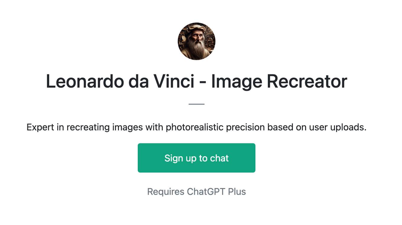 Leonardo da Vinci - Image Recreator Screenshot