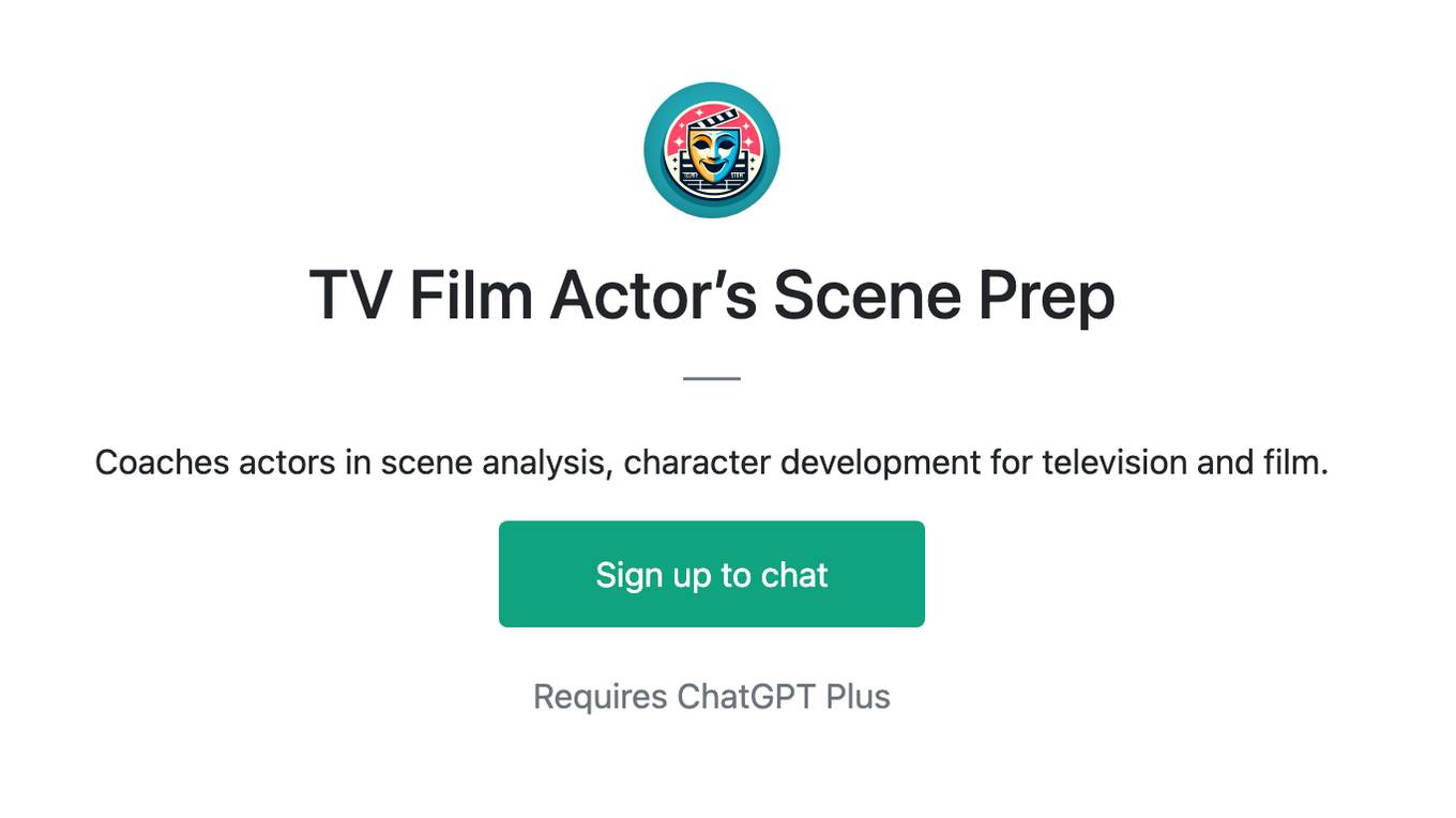 TV Film Actor’s Scene Prep Screenshot