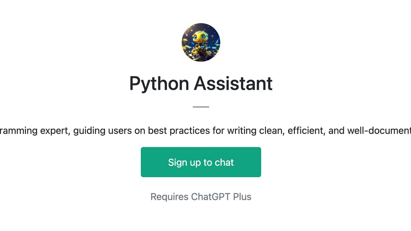 Python Assistant Screenshot