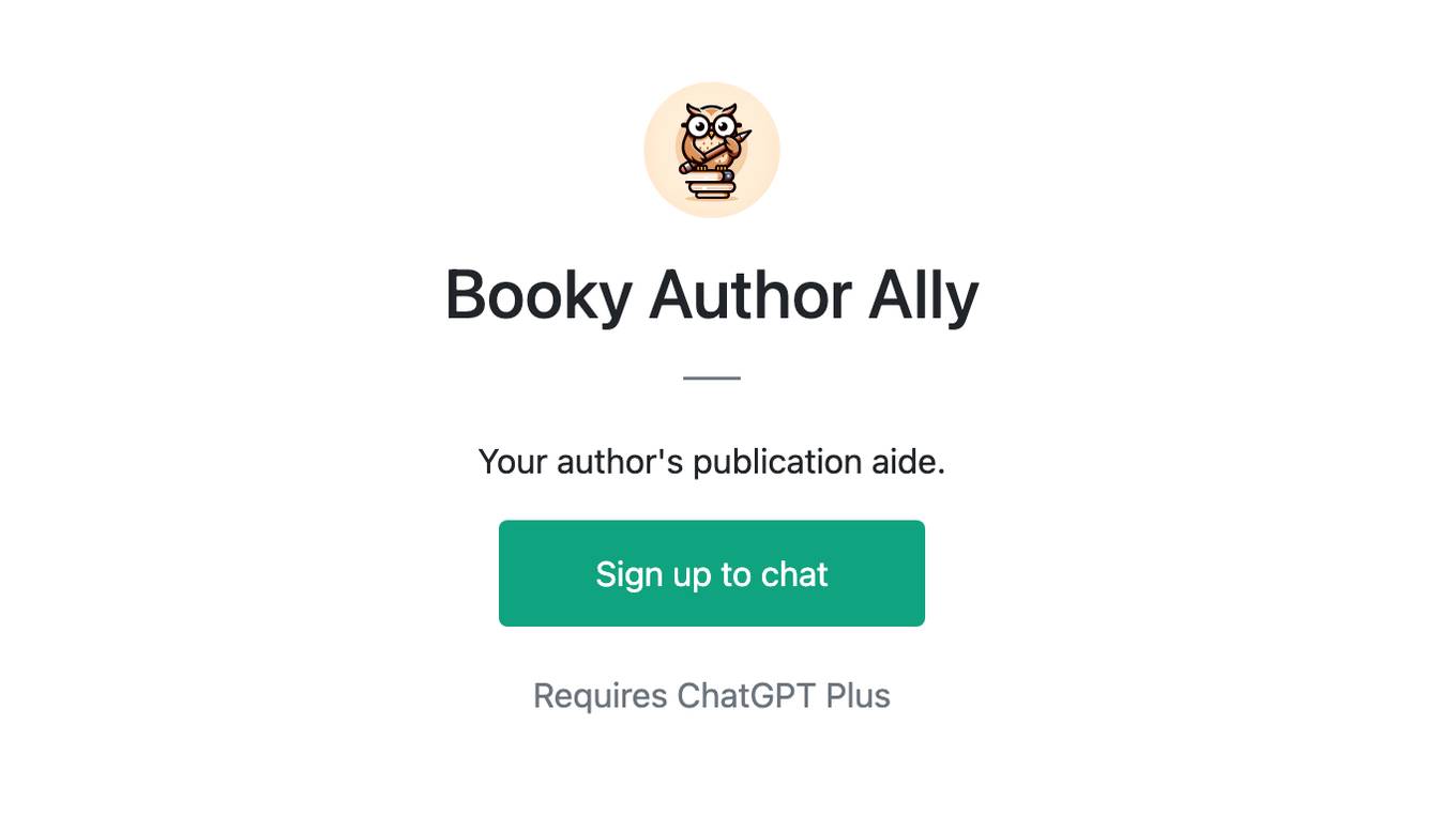 Booky Author Ally Screenshot