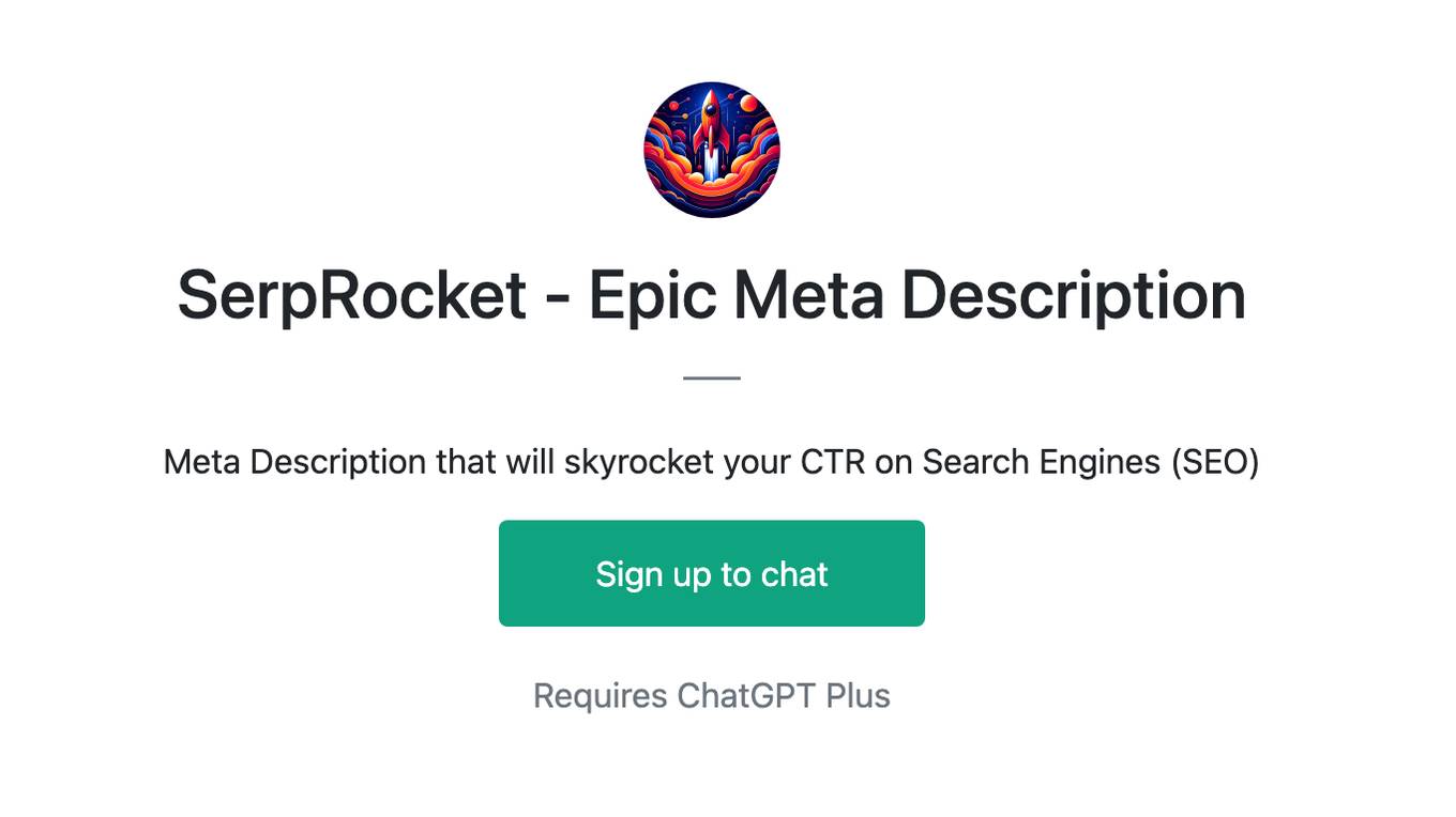 SerpRocket - Epic Meta Description Screenshot