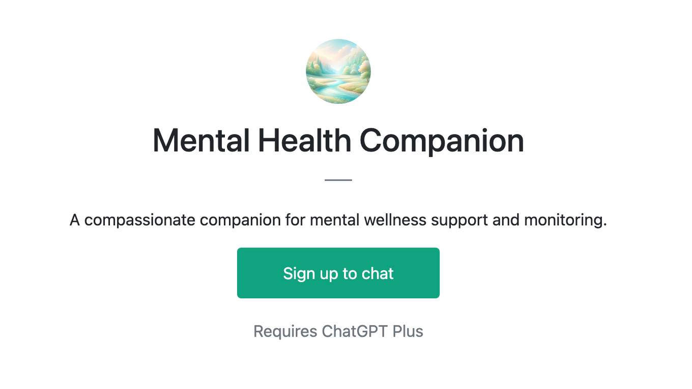 Mental Health Companion Screenshot