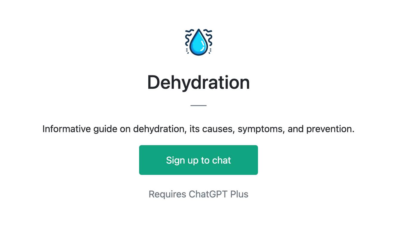 Dehydration Screenshot