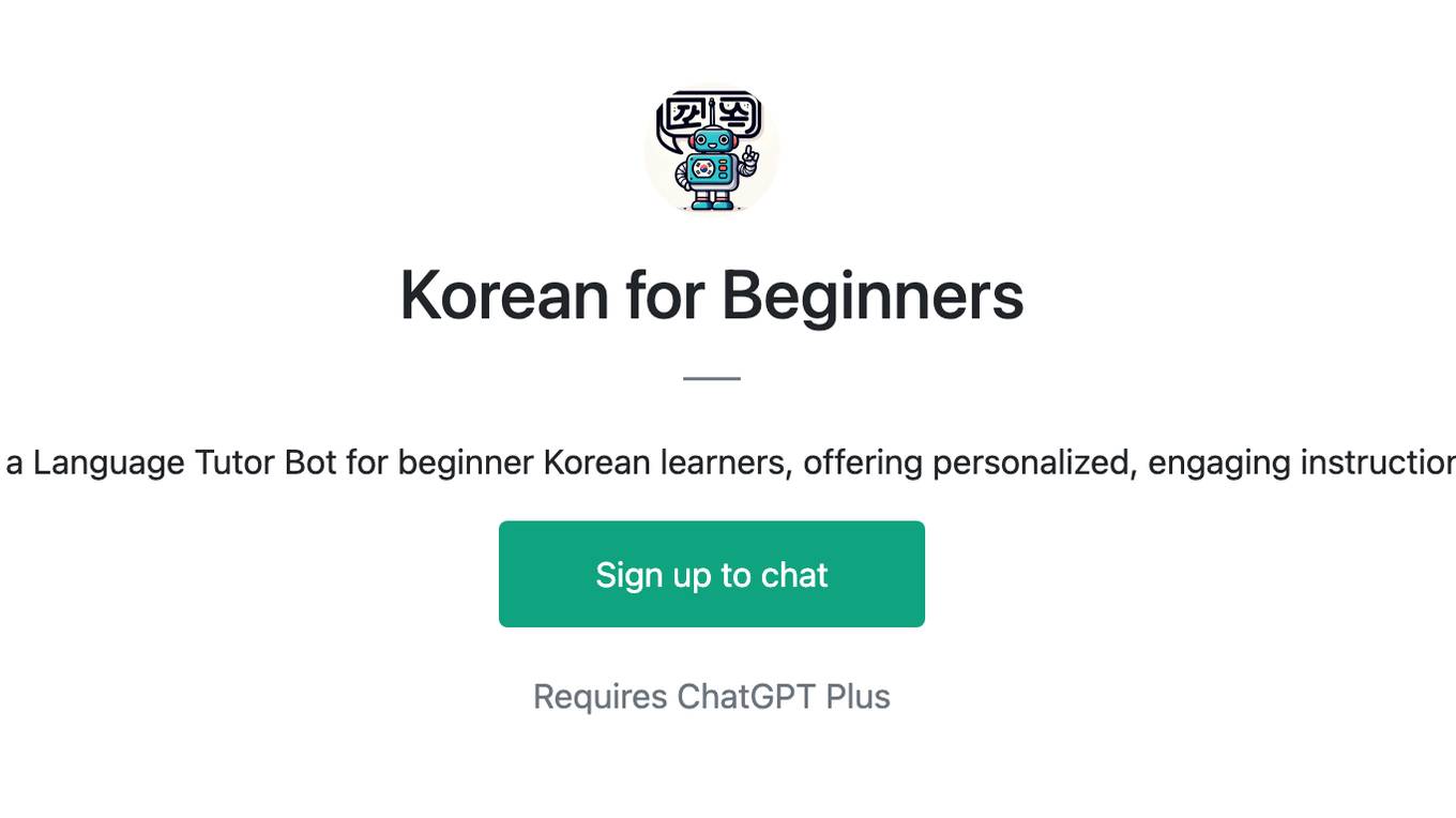 Korean for Beginners Screenshot