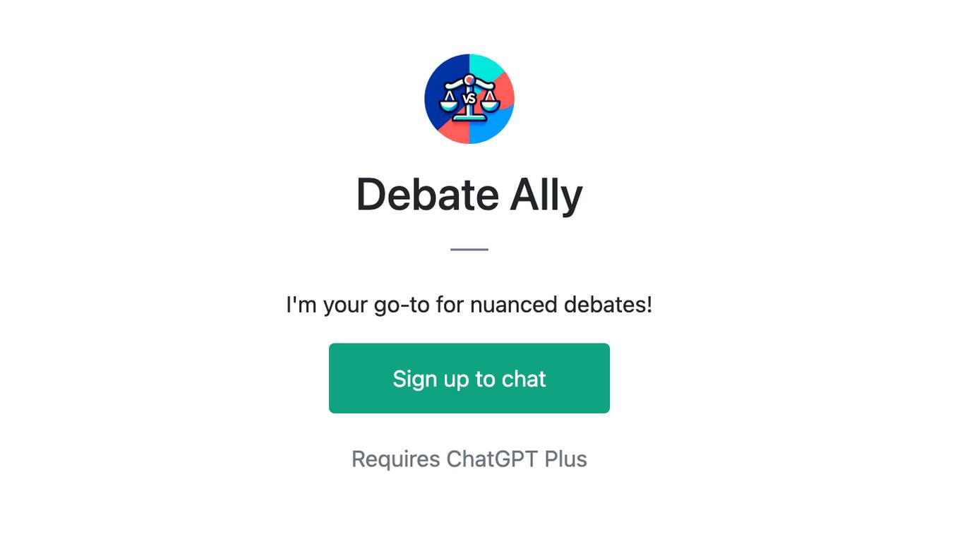 Debate Ally Screenshot