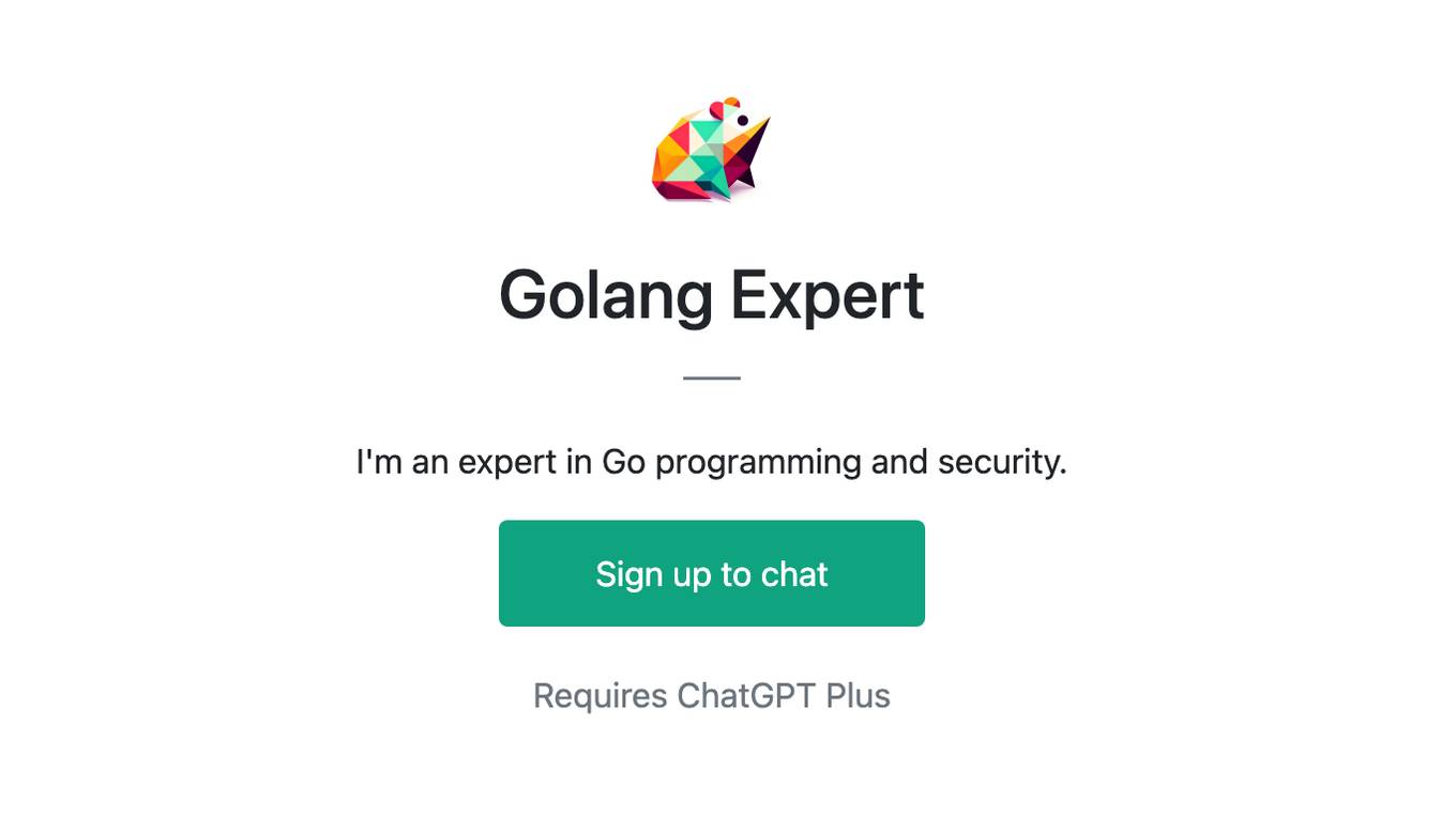 Golang Expert Screenshot