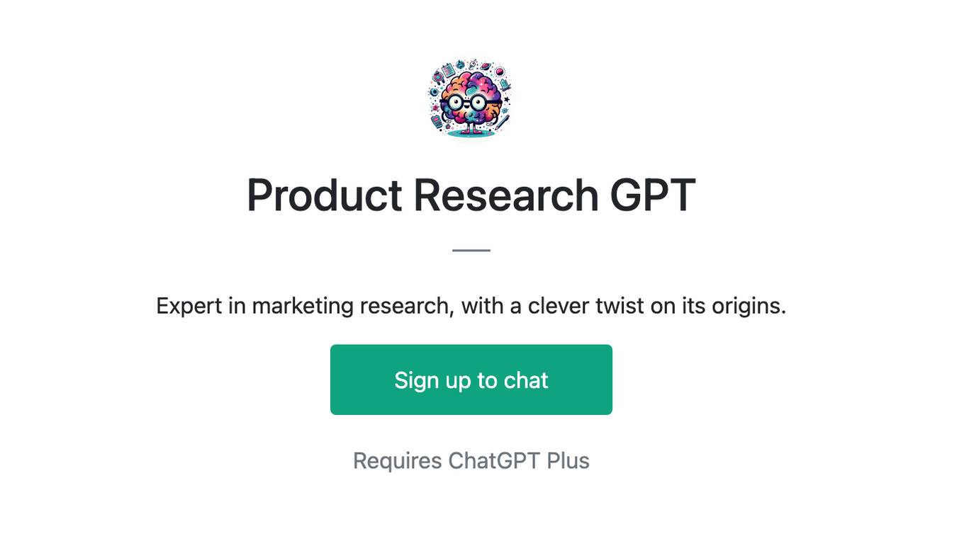 Product Research GPT Screenshot